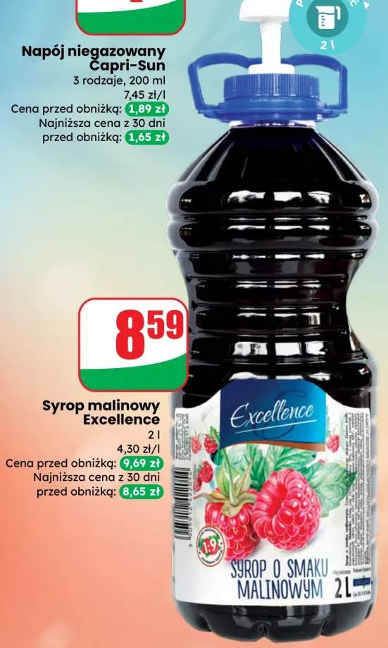 Syrop malinowy Excellence