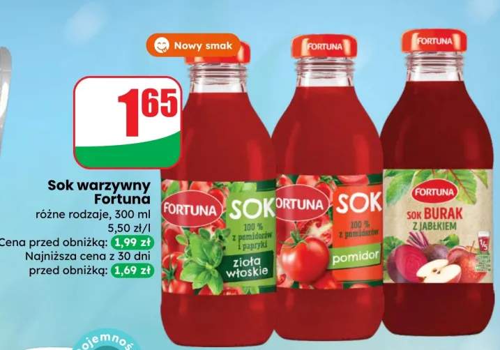 Sok warzywny Fortuna złota wioska