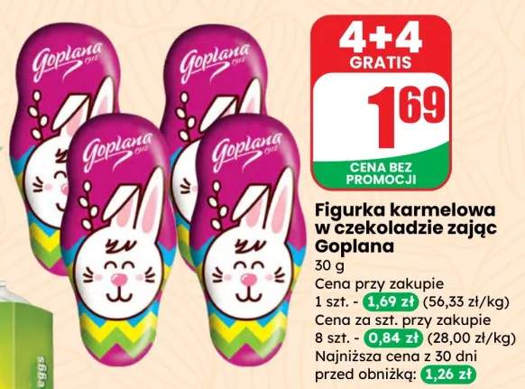 Figurka karmelowa w czekoladzie zając