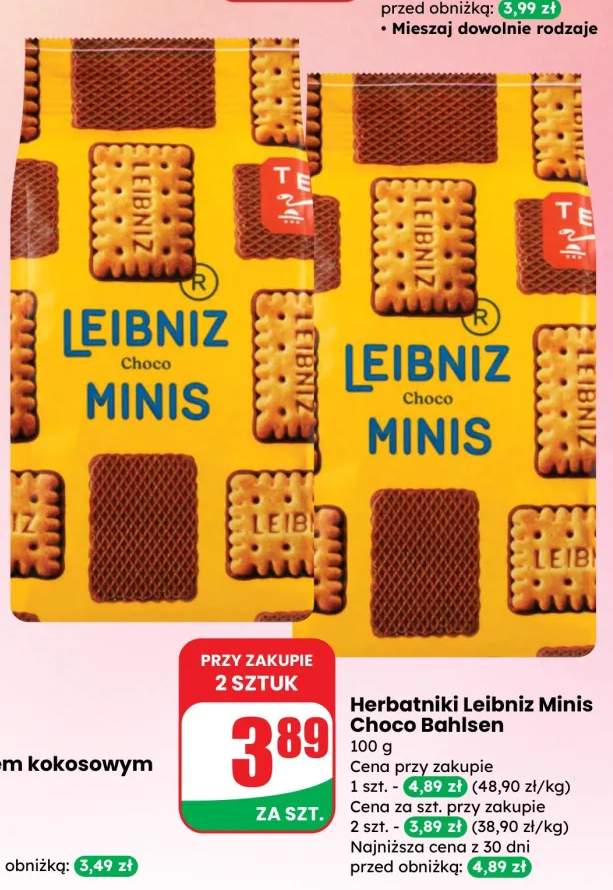 Herbatniki Leibniz Minis Choco Bahlsen