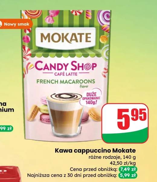 Kawa cappuccino Candy Shop French Macaroons