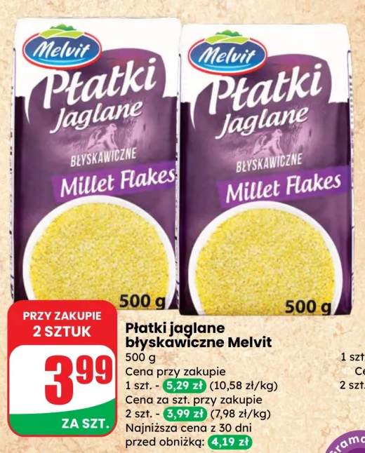 Płatki jaglane błyskawiczne Millet Flakes