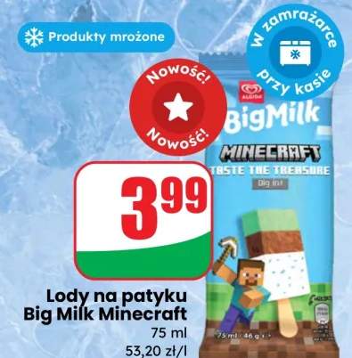 Lody na patyku Big Milk Minecraft