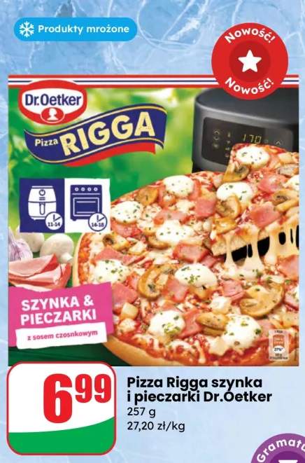 Pizza szynka i pieczarki Rigga