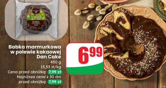 Babka marmurkowa w polewie kakaowej Dan Cake