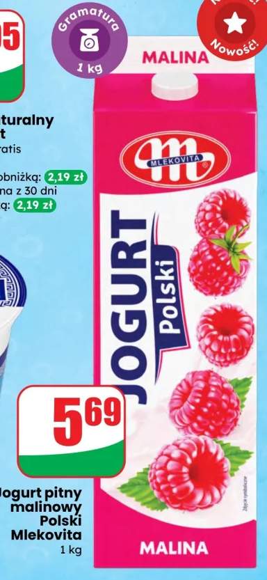 Jogurt pitny malinowy Polski Mlekovita