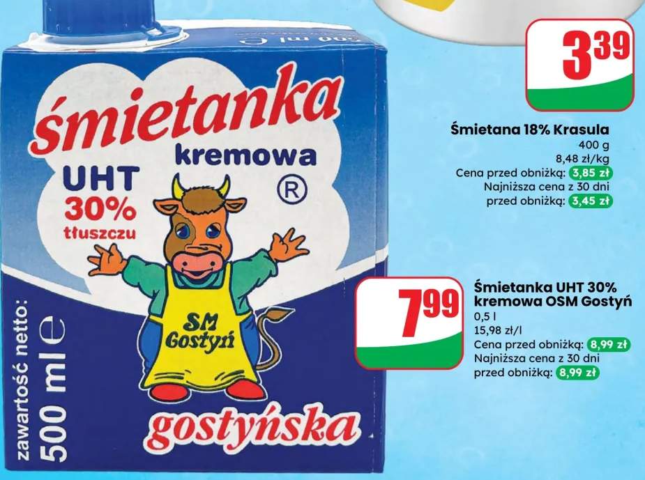 Śmietana 18% Polska Mlekovita