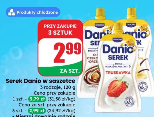 Serek w saszetce różne rodzaje
