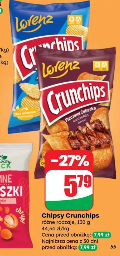 Chipsy Crunchips różne rodzaje