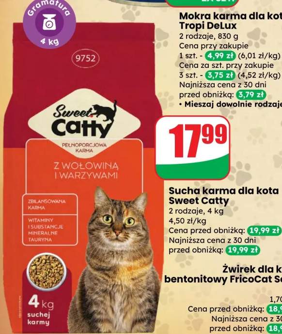 Sucha karma dla kota 2 rodzaje