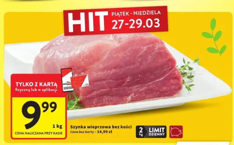 Szynka wieprzowa bez kości