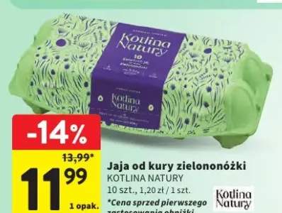 Jaja od kury zielononóżki 10 szt., 1,20 zł / 1 szt.