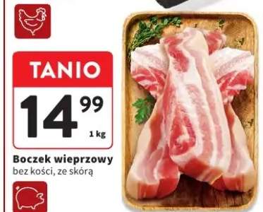 Boczek wieprzowy bez kości, ze skórą
