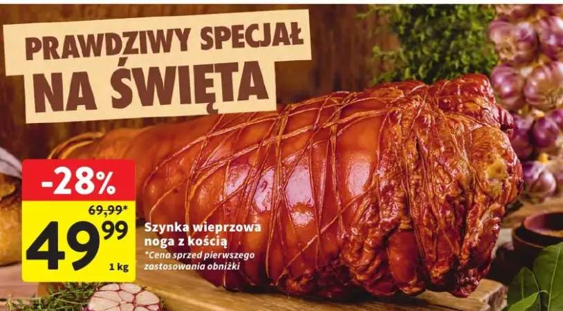 Szynka wieprzowa noga z kością