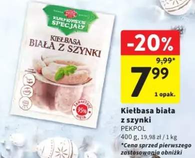 Kiełbasa biała z szynki