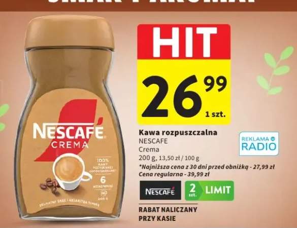 Kawa rozpuszczalna Crema