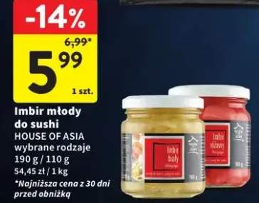 Imbir młody do sushi wybrane rodzaje