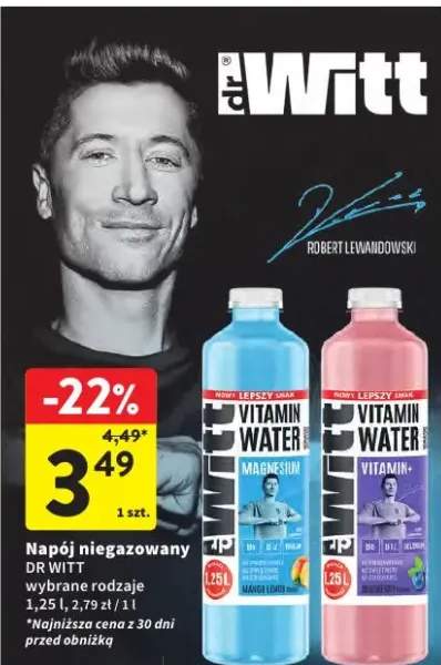 Napój niegazowany Vitamin Water wit. C + D3 + B12