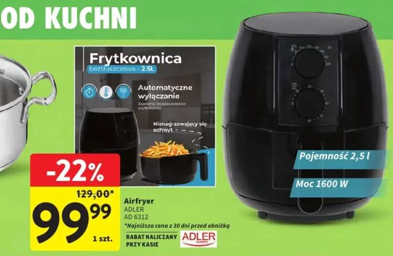 Frytkownica beztłuszczowa