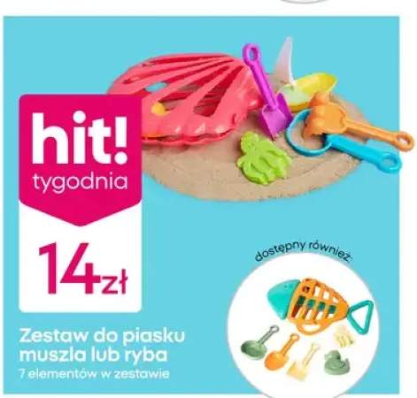Zestaw do piasku muszla