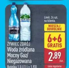 Woda źródlana Mocny Gaz/Niegazowana