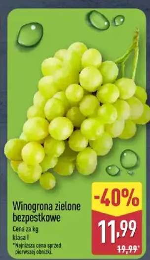 Winogrona zielone bezpestkowe