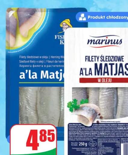 Filety śledziowe w oleju a'la matjas