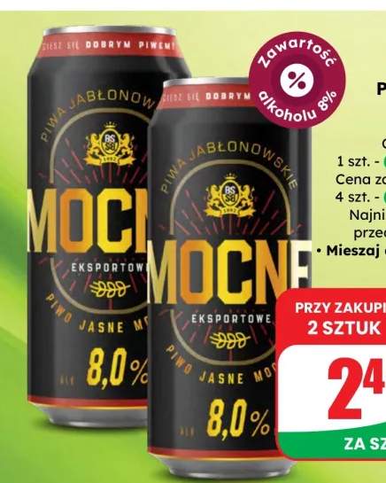 Piwo Mocne Eksportowe puszka