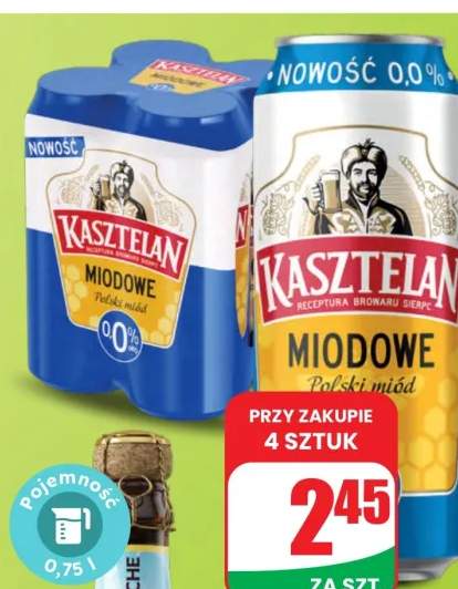 Piwo Kasztelan miodowe puszka