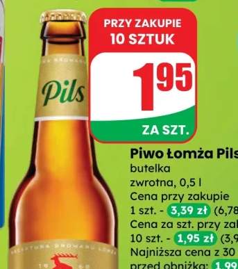 Piwo Łomża Pils butelka zwrotna