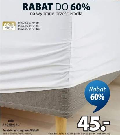 Prześcieradło z gumką VIVIAN