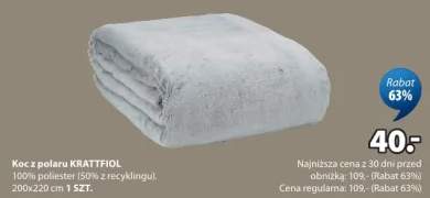 Koc z polaru 100% poliester (miękki i przytulny)