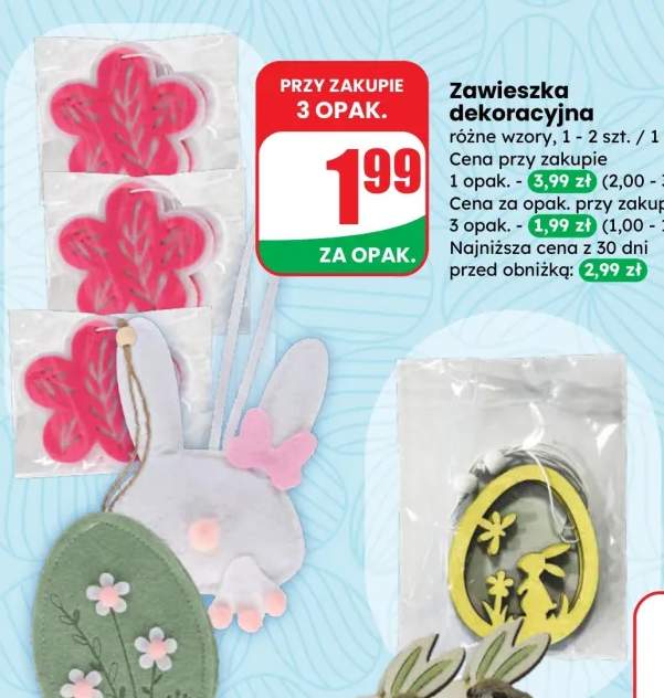 Zawieszka dekoracyjna różne wzory