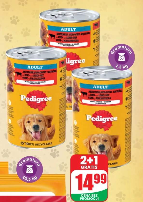 Mokra karma dla psa z wołowiną