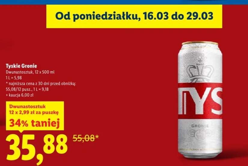 Piwo Gronie 12 x 500 ml