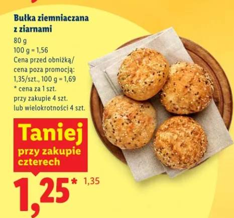 Bułka ziemniaczana z ziarnami