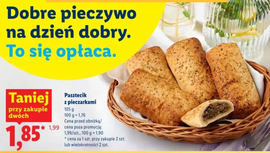 Pasztecik z pieczarkami