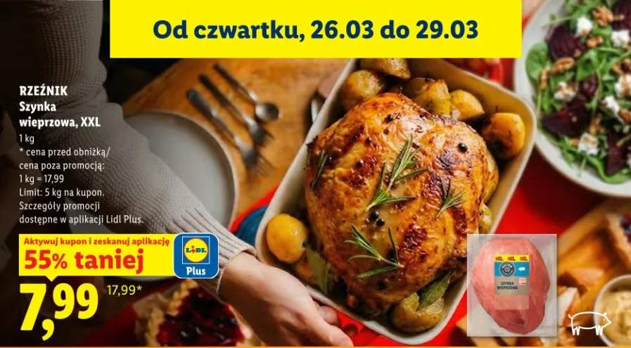 Szynka wieprzowa, XXL