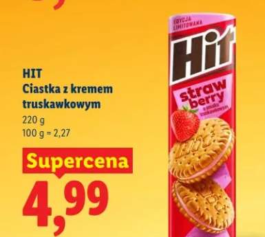 Ciastka z kremem truskawkowym