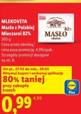 Masło extra z Polskiej Mleczarni