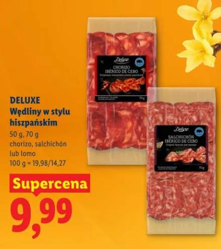 Wędliny w stylu hiszpańskim chorizo, salchichón lub lomo