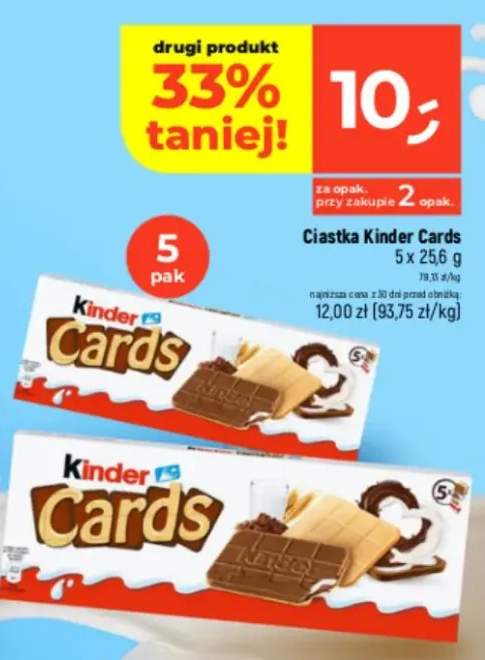 Ciastka Kinder Cards