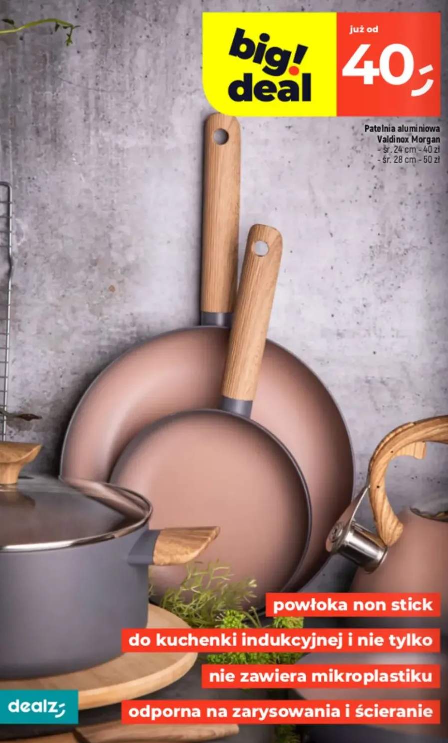 Patelnia aluminiowa sr. 24 cm