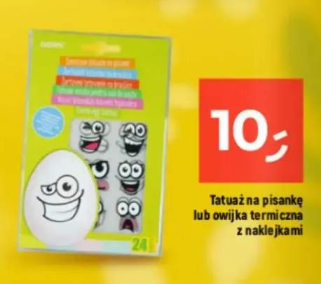 Tatuaż na pisankę lub owijka termiczna z naklejkami