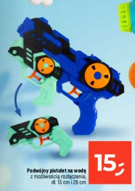 Podwójny pistolet na wodę z możliwością rozłączenia dł. 13cm i 26cm