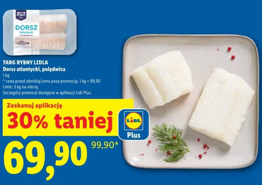 Dorsz atlantycki polędwica -30%