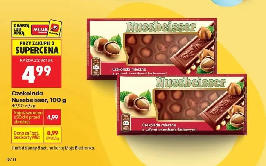 Czekolada mleczna z całymi orzechami laskowymi