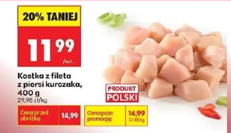 Kostka z fileta z piersi kurczaka