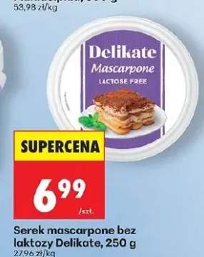 Serek mascarpone bez laktozy