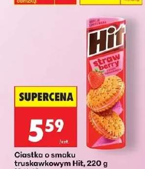 Ciastka o smaku truskawkowym